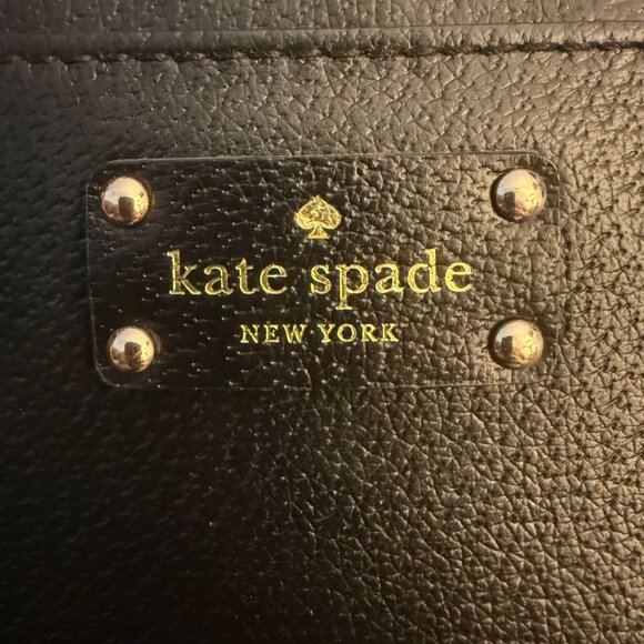 KATE SPADE ♠️ DURHAM WELLESLEY Black Leather Crossbody Tote #WKRU2486 - Picture 5 of 7